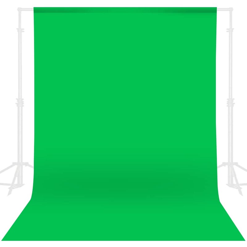 GFCC Green Screen Backdrop - 8FTX10FT Polyester Photo Backdrop for Photoshoot Greenscreen Background for Photography Video Recording Photo Background - Image 1